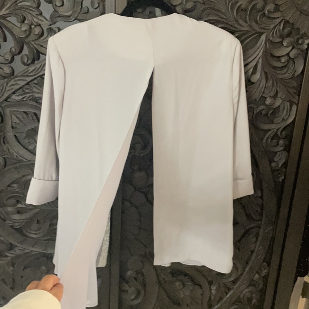 Double Zero Light Grey, Split Back Blazer Size La… - image 4